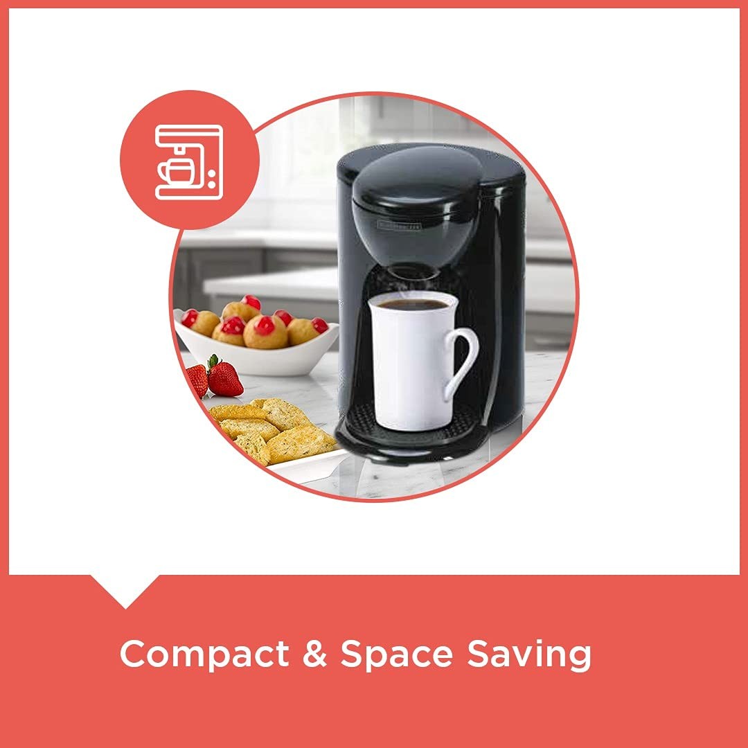 Black+Decker 1 Cup Coffee Maker With Ceramic Cup DCM25N-B5-72