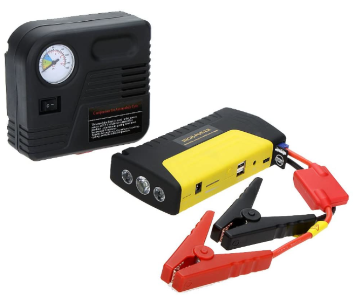 High Power Jump Starter Kit Portable Multi-Function Car Jumper Booster With Air Compressor-10